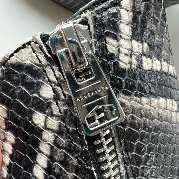 Allsaints Lenora Leather Snake Booties - Picture 5 of 12